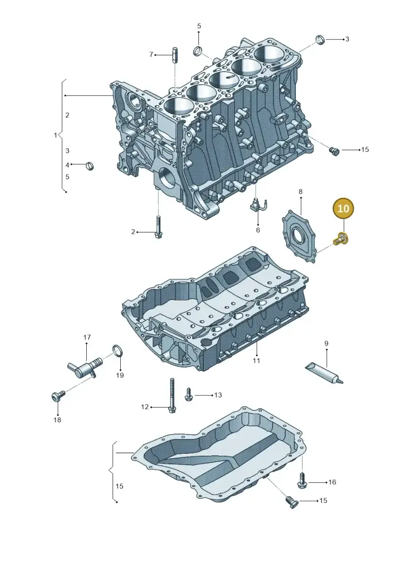 N91009801 — Volkswagen Beetle (2016-2019) diagram 692103140, position 10