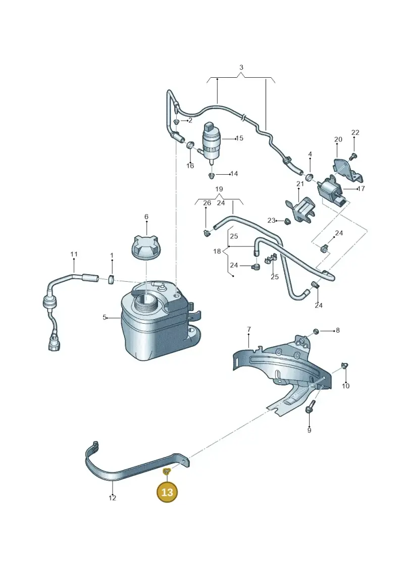 N91009802 — Volkswagen Jetta 2.0 (2015-2015) diagram 692201750, position 13
