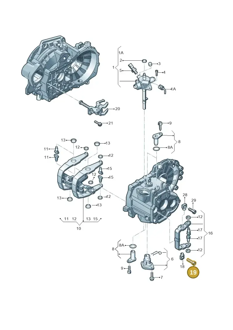 N91010702 — Volkswagen Caddy kombi (2015-2020) diagram 409311910, position 19