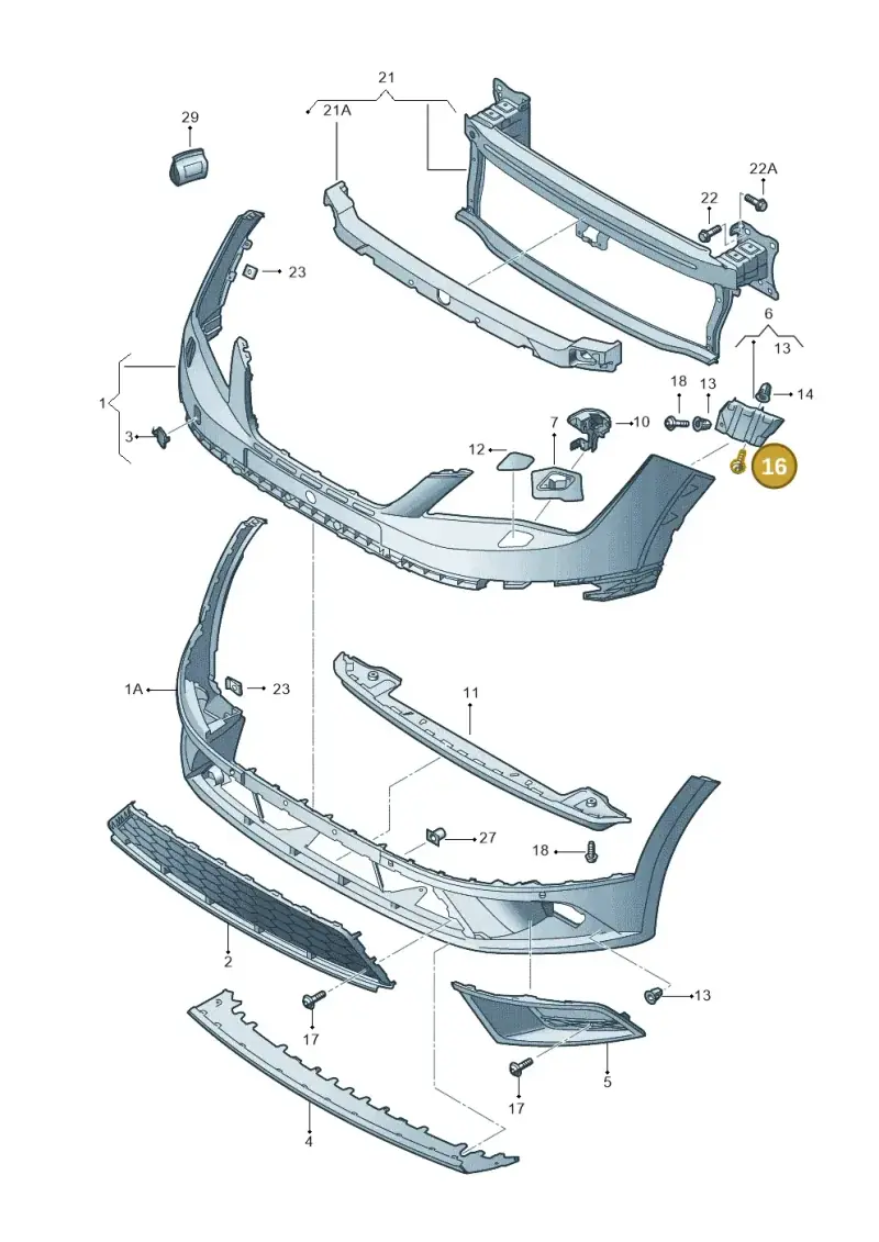 N91015701 — SEAT Leon ST (2016-2020) diagram 754807300, position 16