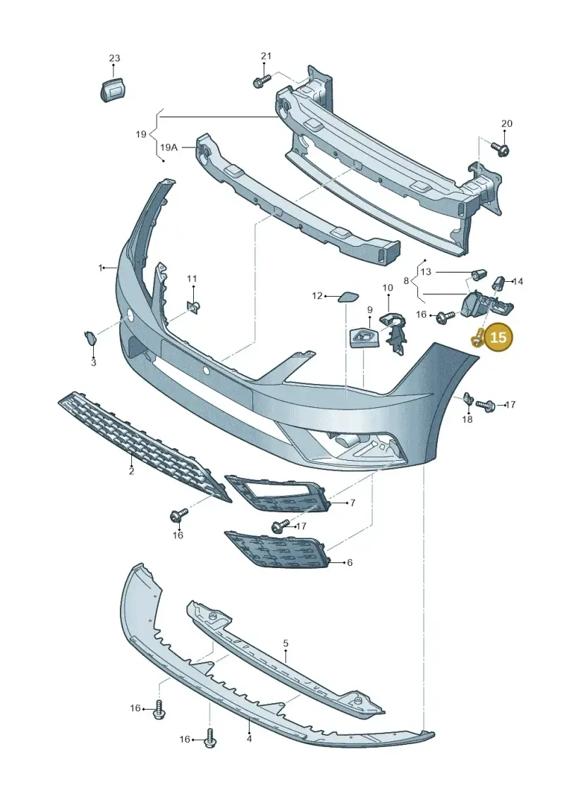 N91015701 — SEAT Leon ST (2016-2020) diagram 830807000, position 15