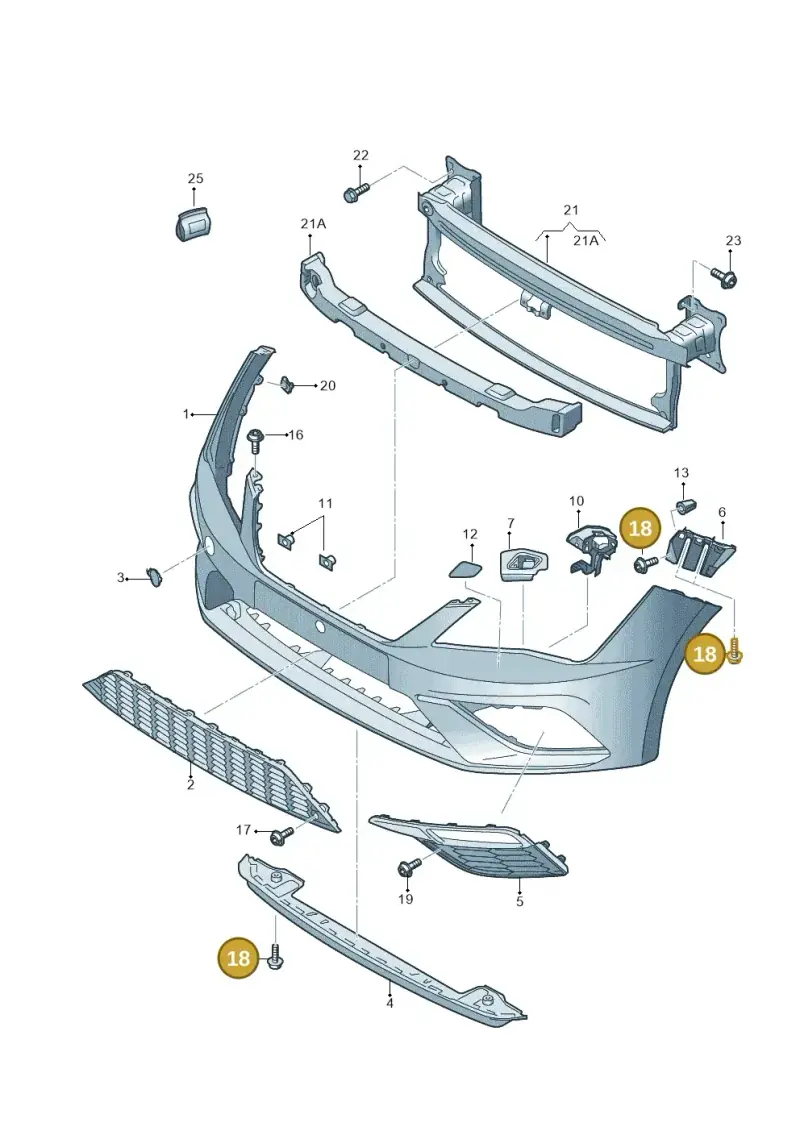 N91015701 — SEAT Leon ST (2016-2020) diagram 830807200, position 18