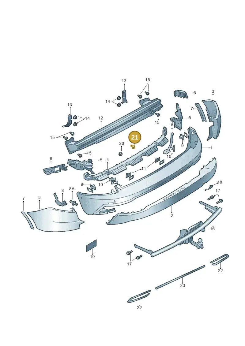 N91015701 — Skoda Karoq (2017-2023) diagram 834807050, position 21