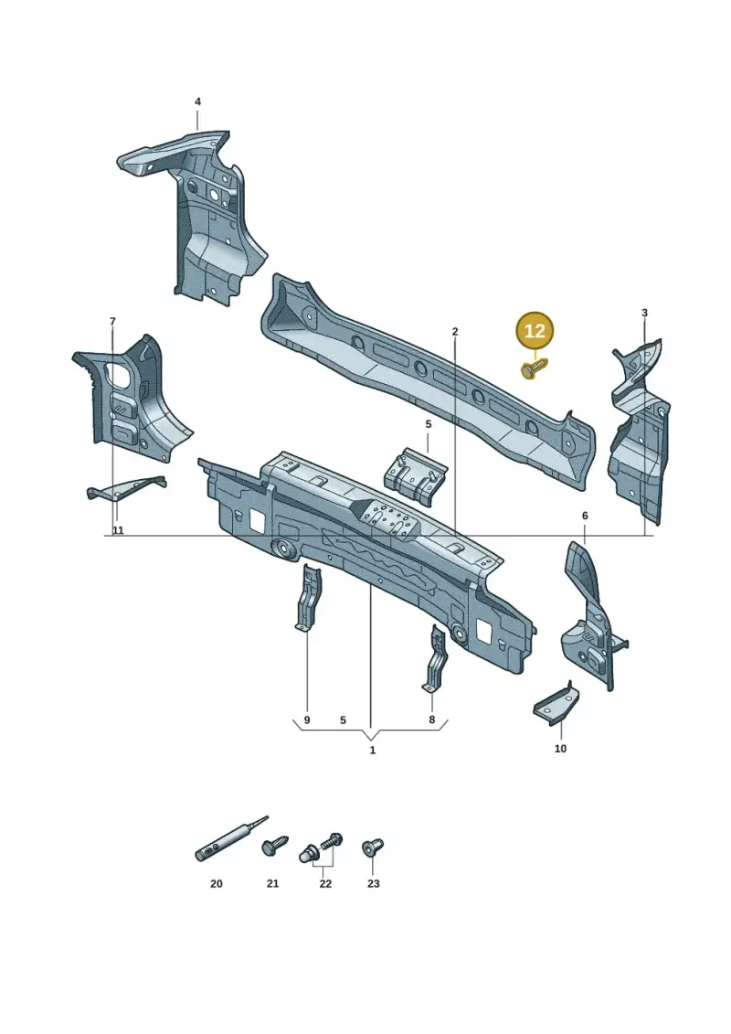 N91017602 — Volkswagen Tiguan 2.0 (2023-) diagram 57x813000, position 12