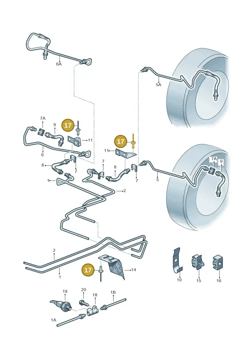 N91017701 — Volkswagen Sharan (2008-2010) diagram 244611300, position 17