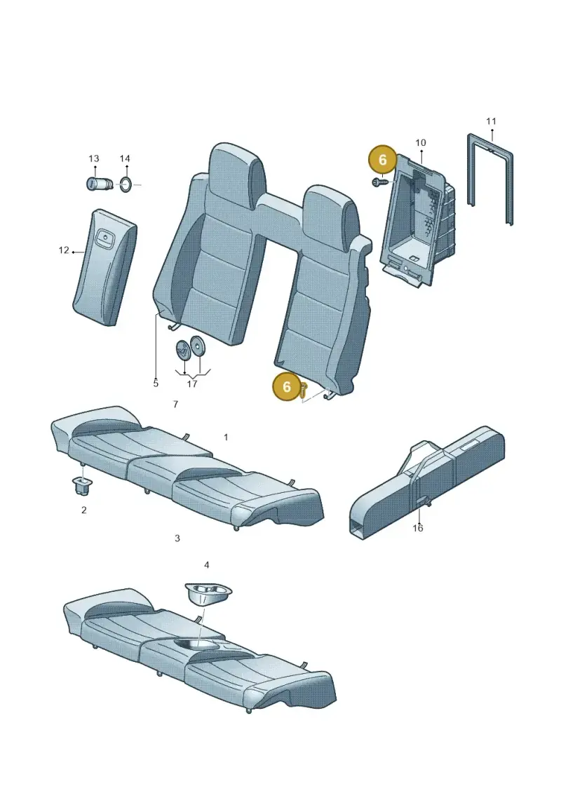 N91020102 — Volkswagen Eos BlueMotion (2010-2015) diagram 482885350, position 6