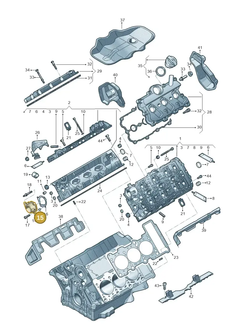 N91020801 — Volkswagen Touareg BlueMotion (2014-2018) diagram 693103450, position 15