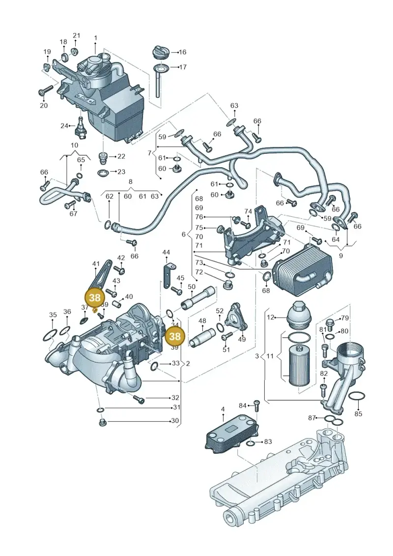 N91020803 — Audi R8 Spyder (2015-2024) diagram 872115100, position 38