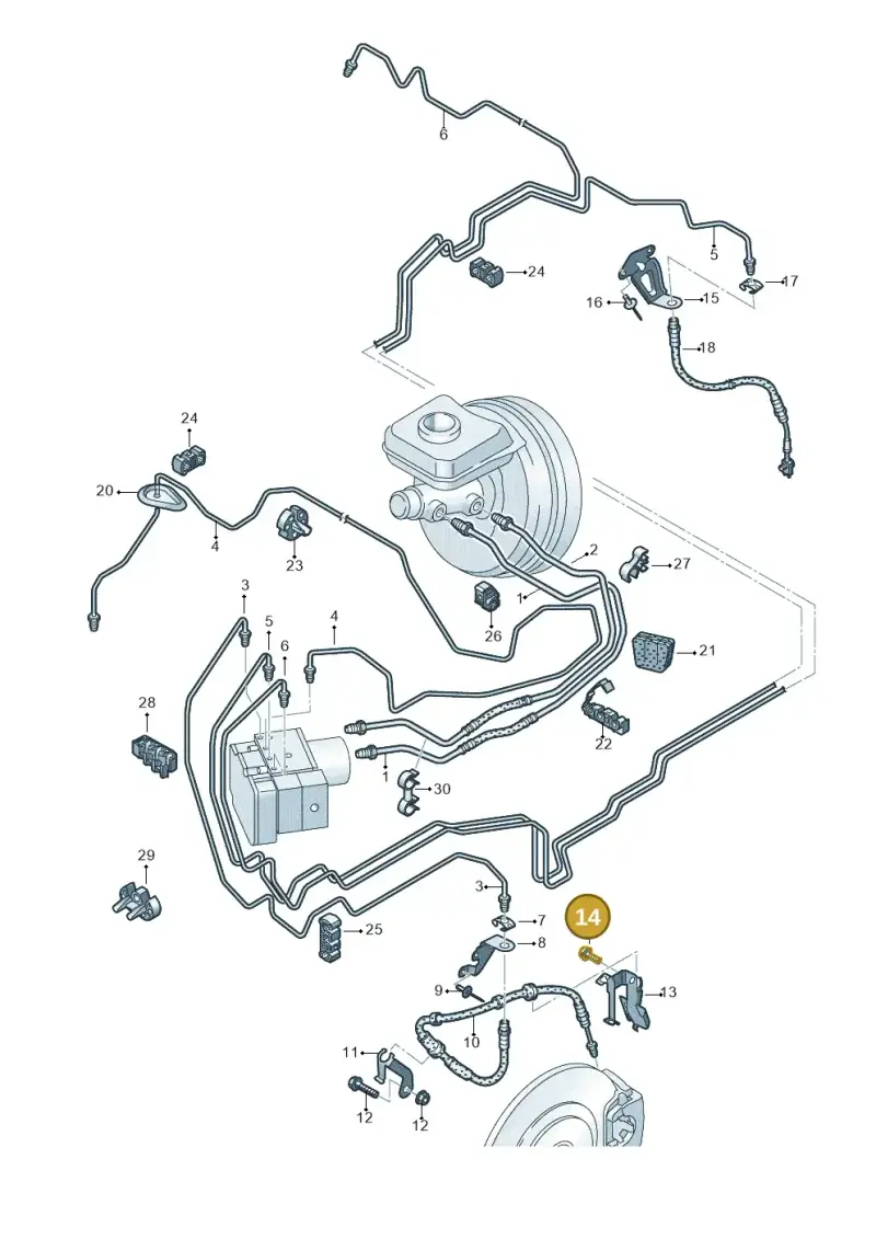 N91021102 — Volkswagen Touareg (2017-2023) diagram 859611200, position 14