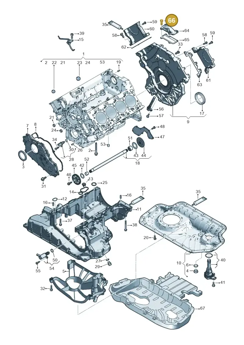 N91021502 — Volkswagen Touareg (2017-2023) diagram 859103500, position 66