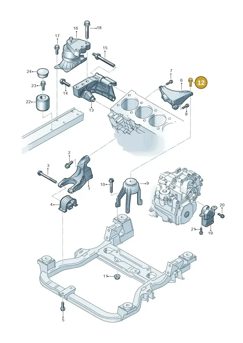 N91023602 — Volkswagen Transp. caravelle (2008-2009) diagram 410199200, position 12