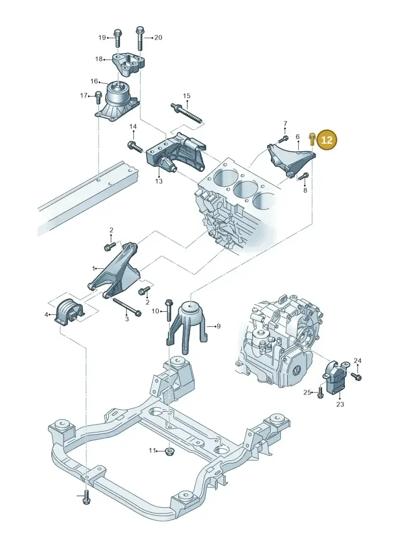 N91023602 — Volkswagen Transp. caravelle (2011-2015) diagram 679199200, position 12