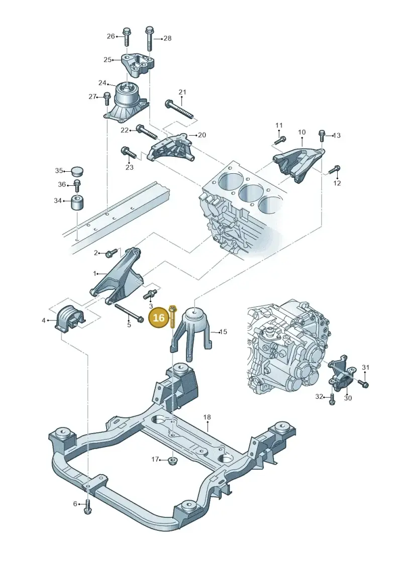 N91028002 — Volkswagen Transp. caravelle (2009-2011) diagram 679199300, position 16
