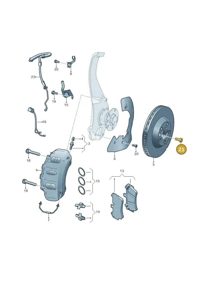 N91028202 — Volkswagen Touareg BlueMotion (2014-2018) diagram 693615450, position 21