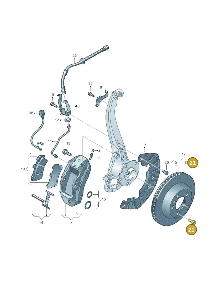 N91028202 — Volkswagen Touareg BlueMotion (2014-2018) diagram 693615400, position 21