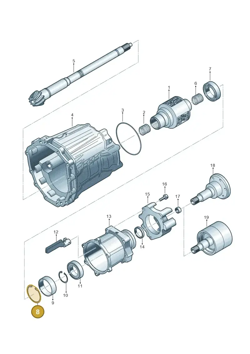 N91029701 — Audi A6 2.7 TDI (2008-2011) diagram 448409850, position 8