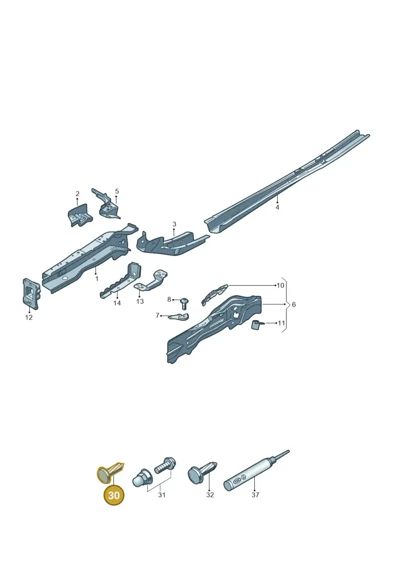 N91029902 — Volkswagen Passat estate (2023-) diagram 3j0803000, position 30