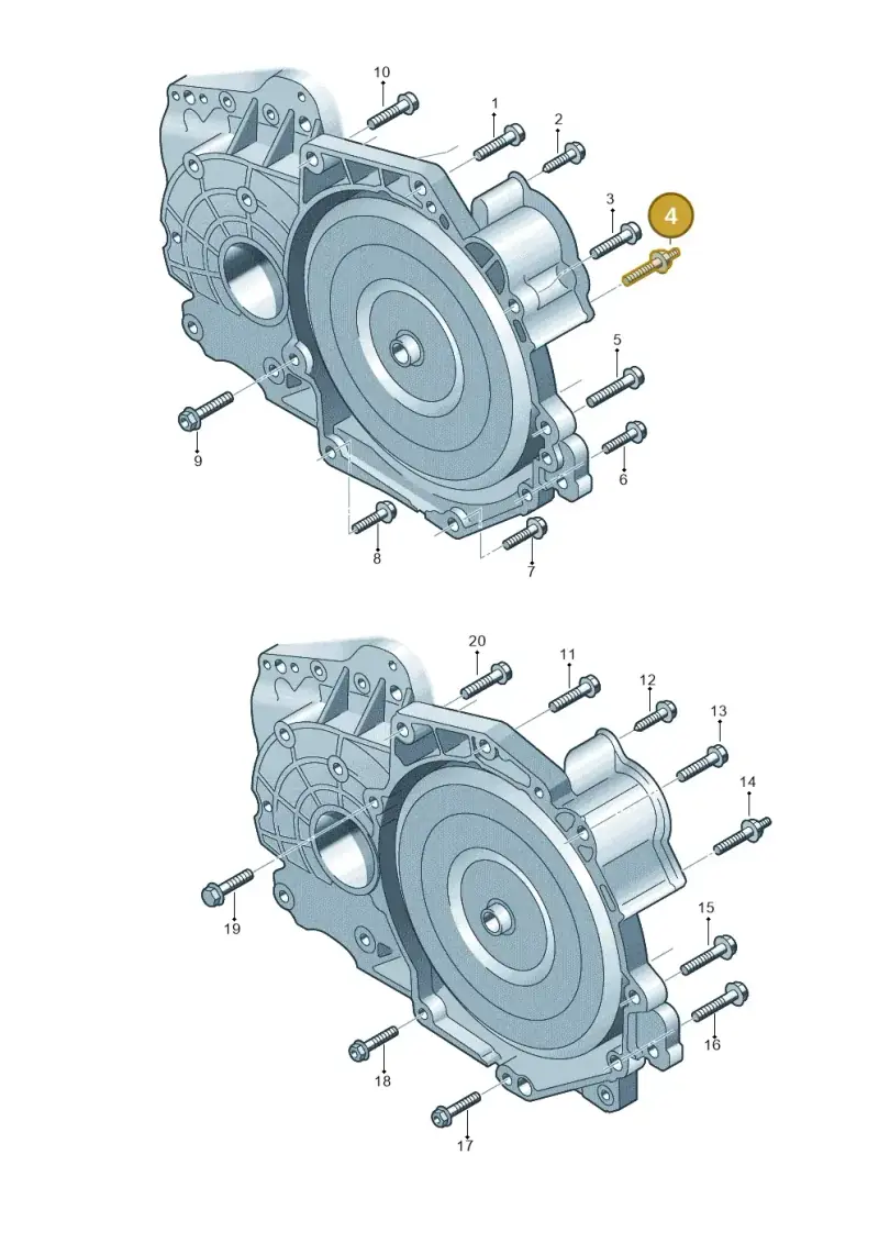 N91030501 — Volkswagen Jetta Vagon            08> (2008-) diagram 474300860, position 4