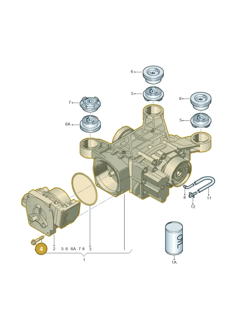 N91030602 — Volkswagen Tiguan 4Motion (2011-2018) diagram 412525100, position 4