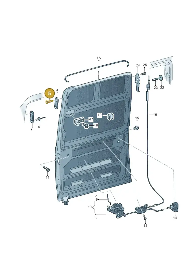 N91034202 — Volkswagen Caravelle (2015-2019) diagram 410843100, position 5