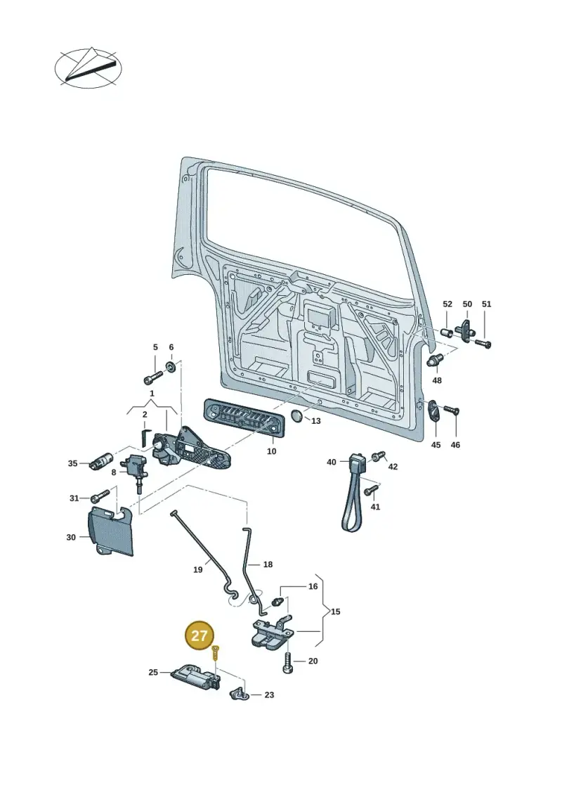 N91034202 — Volkswagen Transport. multivan (2019-2024) diagram 7ep827100, position 27
