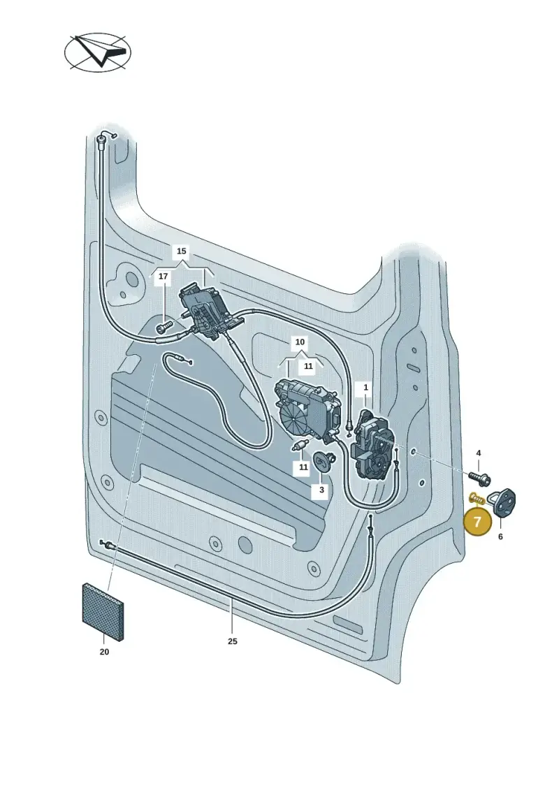 N91034202 — Volkswagen ID.Buzz (2022-) diagram 2ka843800, position 7