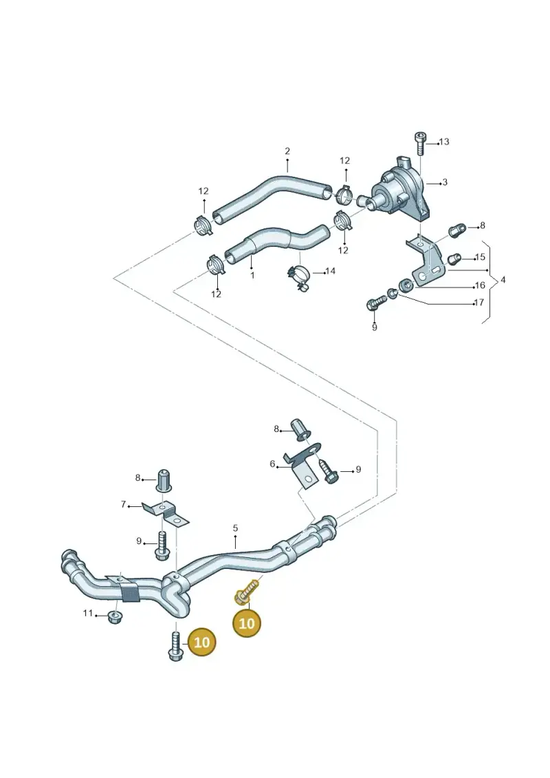 N91035002 — Volkswagen Transp. caravelle (2008-2009) diagram 410819610, position 10