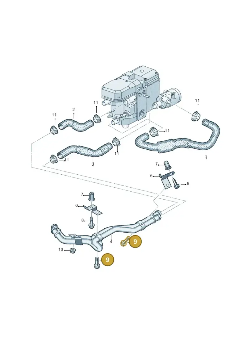 N91035002 — Volkswagen California Camper (2008-2009) diagram 452819600, position 9