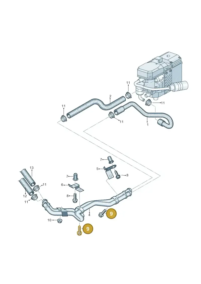 N91035002 — Volkswagen Transp. caravelle (2011-2015) diagram 679819600, position 9