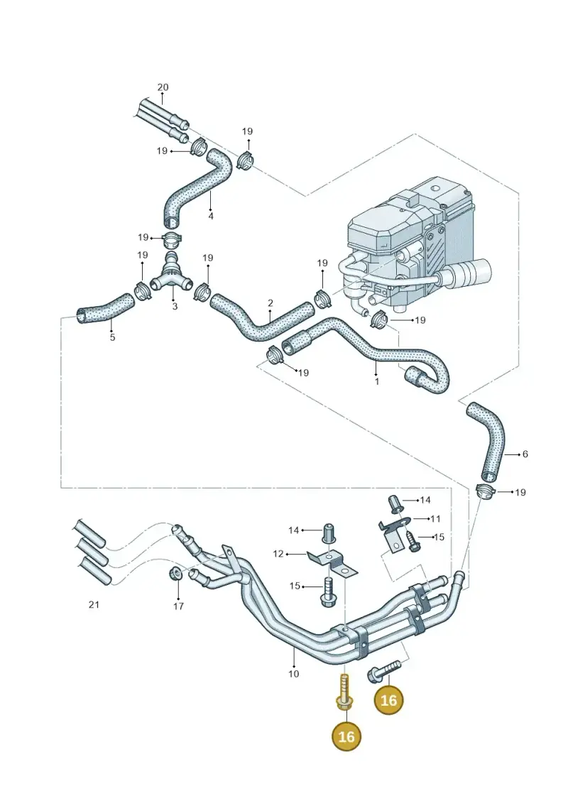 N91035002 — Volkswagen Transp. caravelle (2011-2015) diagram 679819620, position 16