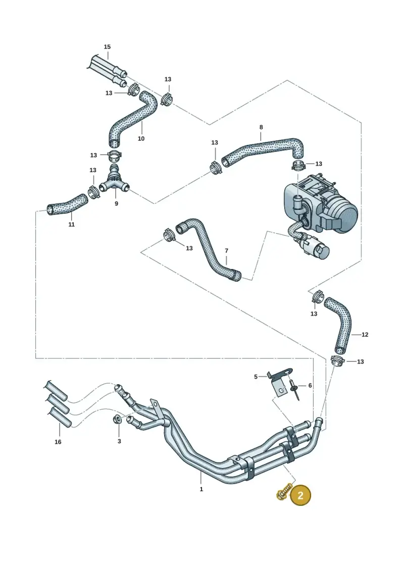 N91035002 — Volkswagen Transport. multivan (2019-2024) diagram 7em819820, position 2