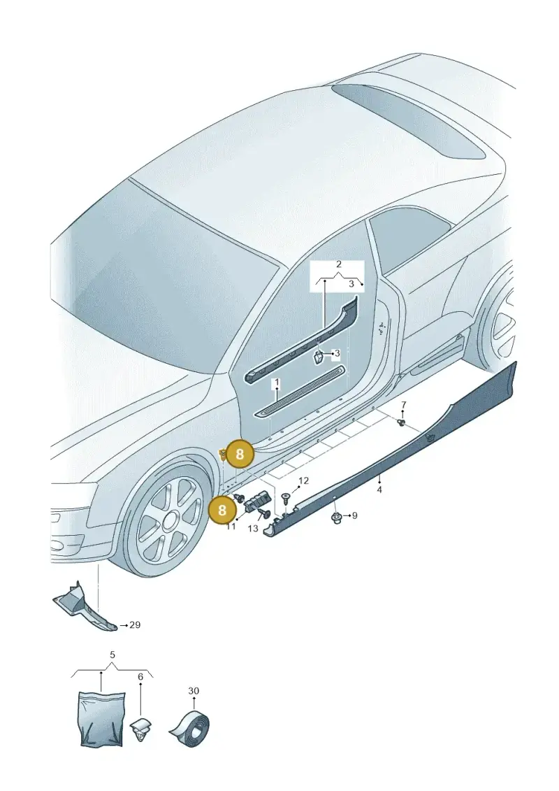 N91038301 — Audi RS5 Cabrio (2012-2015) diagram 759853000, position 8