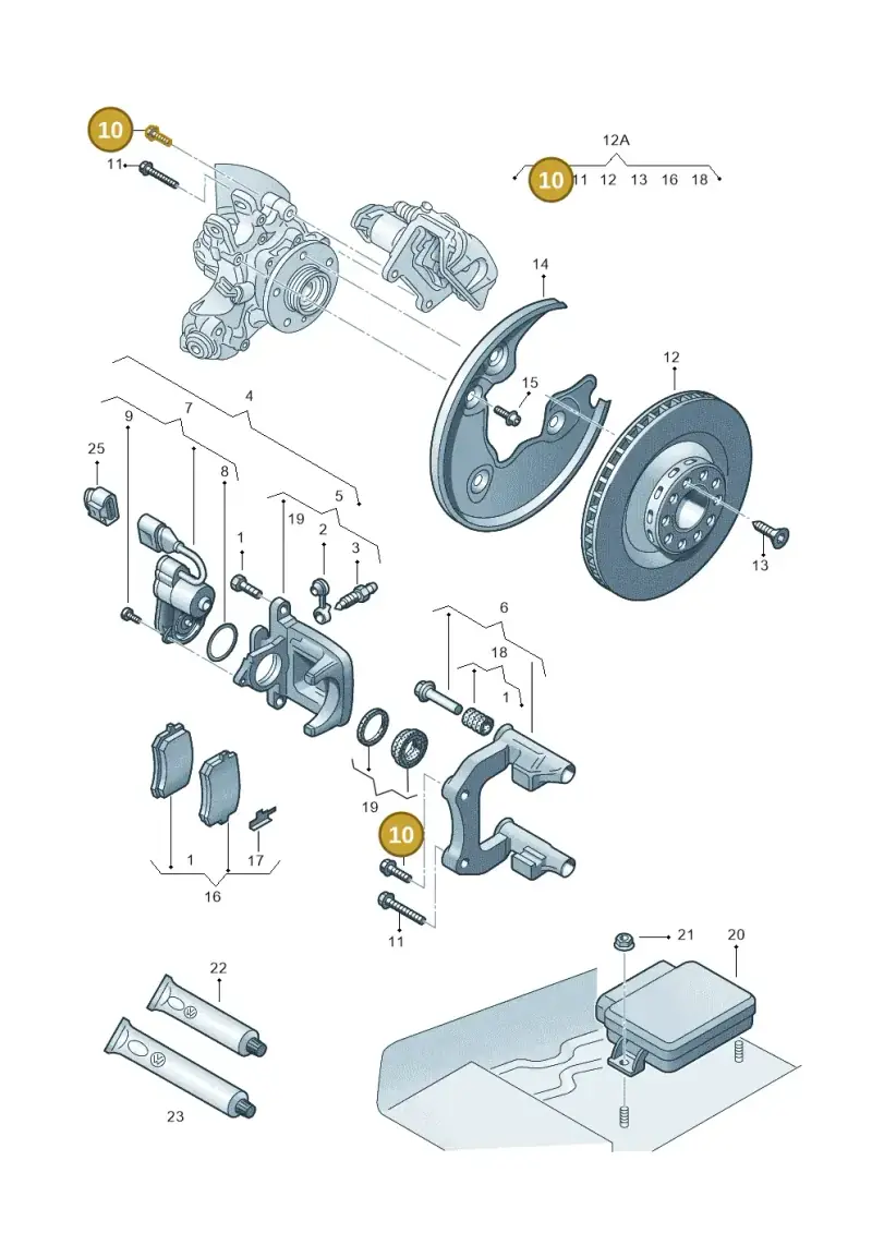 N91041702 — Audi Q5 qu. 2.0 TDI (2012-2017) diagram 620615610, position 10