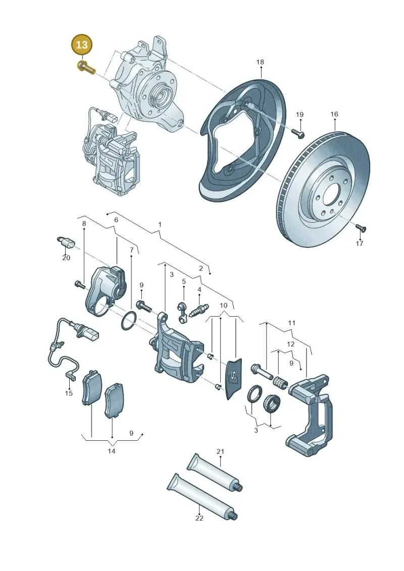N91041702 — Audi RS4 Avant (2017-2025) diagram 849615750, position 13