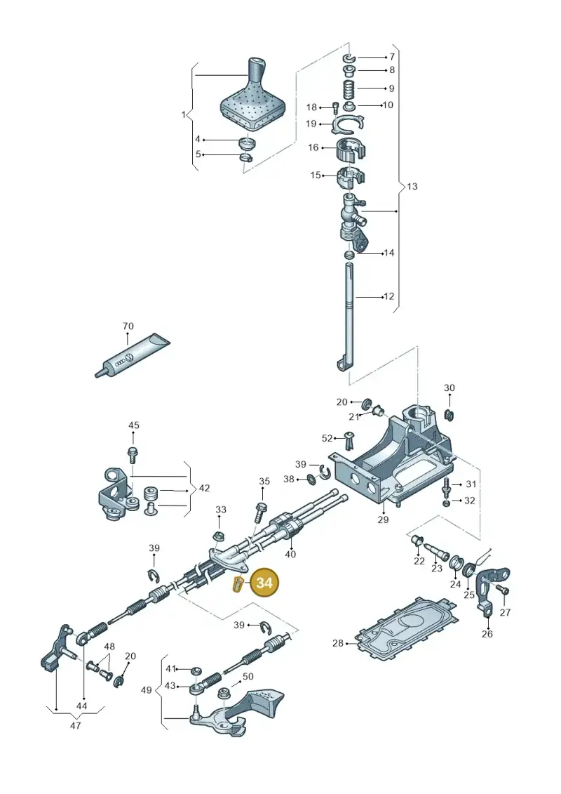 N91041901 — Volkswagen Sharan (2008-2010) diagram 406711300, position 34