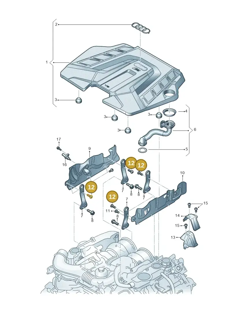 N91042303 — Audi RS Q8 (2019-2025) diagram 595103049, position 12