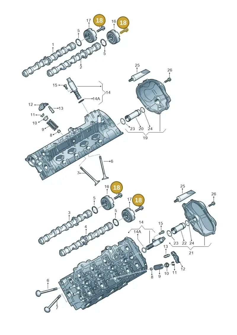 N91042802 — Volkswagen Touareg BlueMotion (2014-2018) diagram 478109170, position 18