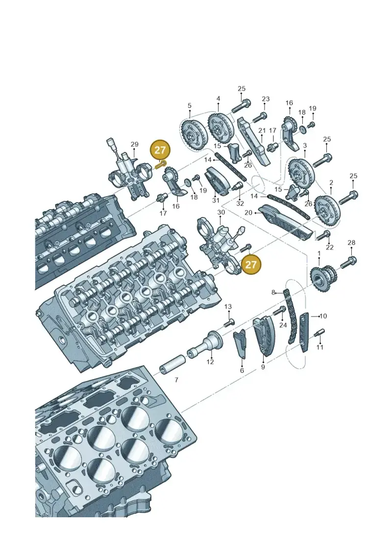 N91043601 — Audi A8 (2013-2018) diagram 696109450, position 27