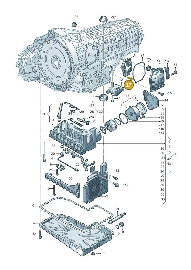 N91043601 — Audi A6 2.0 tdi (2010-2015) diagram 717325810, position 17