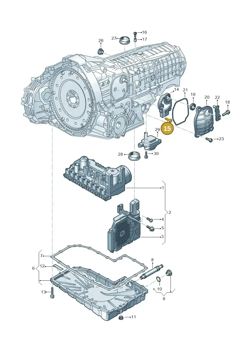 N91043601 — Audi A7 Sportback (2014-2018) diagram 798325800, position 15