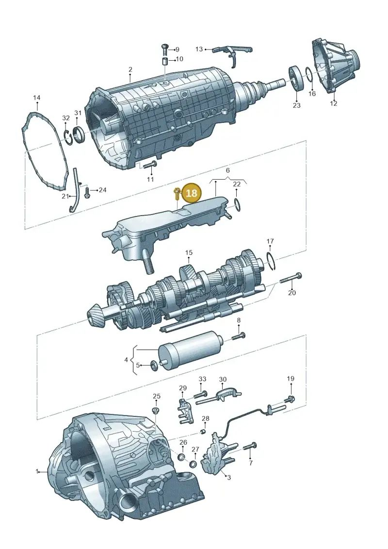 N91043601 — Audi A5 Sportback (2016-2025) diagram 849325860, position 18