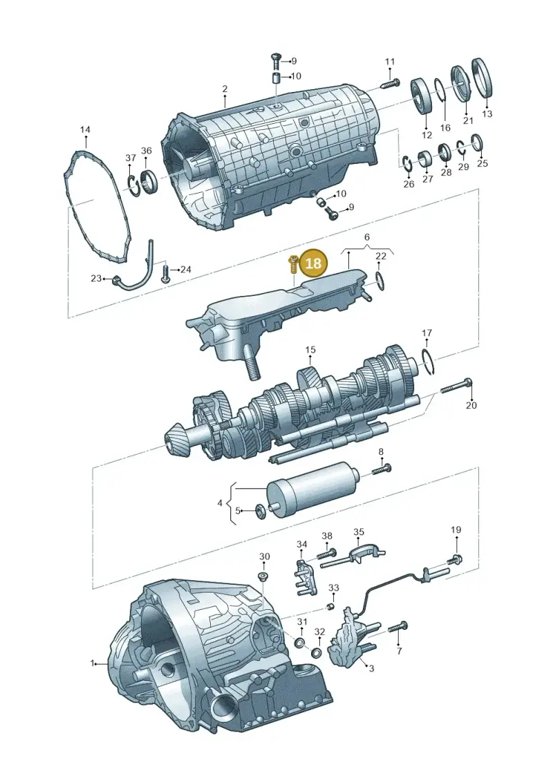 N91043601 — Audi A6 (2018-2025) diagram 897325880, position 18