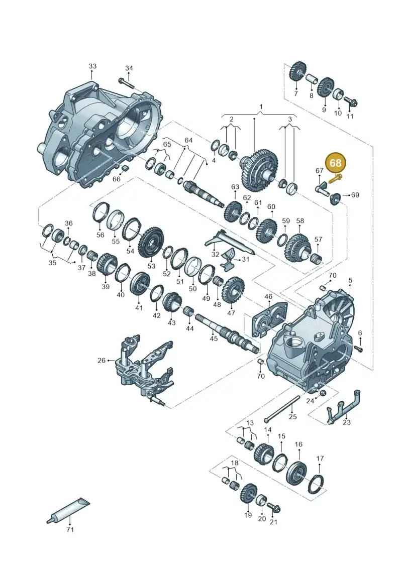 N91043701 — Volkswagen Taigo (2021-2024) diagram 827310030, position 68