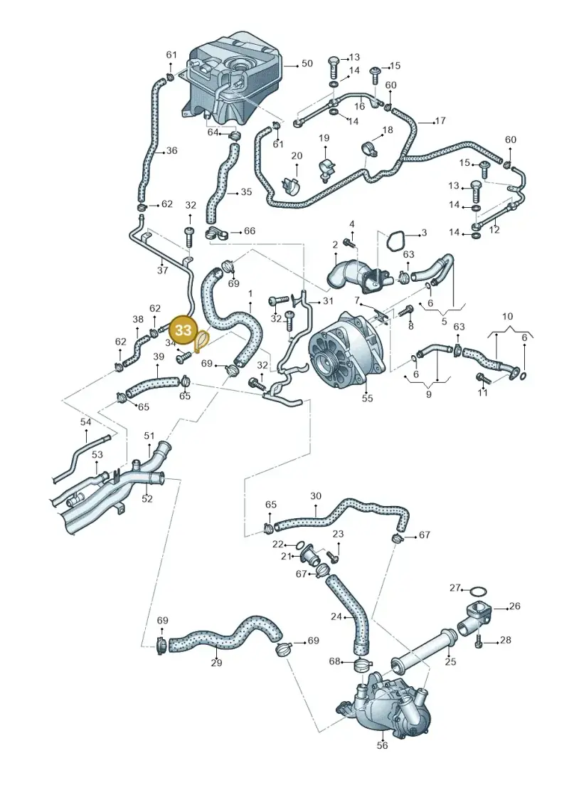 N91048501 — Audi R8 qu. 5.2 (2012-2015) diagram 618121400, position 33