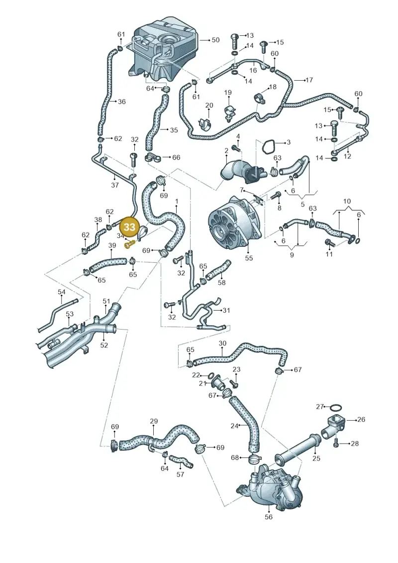 N91048501 — Audi R8 qu. 5.2 (2012-2015) diagram 752121410, position 33