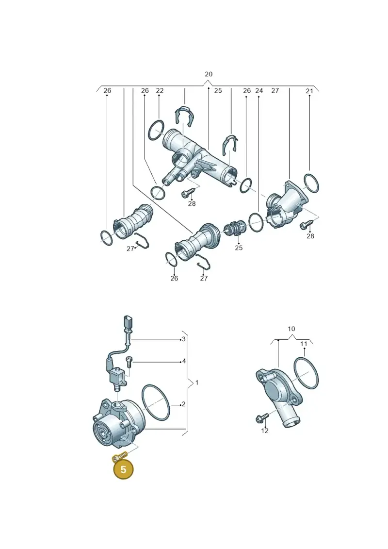 N91048804 — Volkswagen Caddy Maxi Kombi (2020-2024) diagram 746121040, position 5