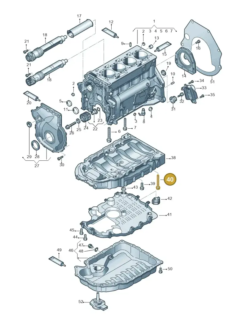 N91050601 — Volkswagen Caravelle (2015-2019) diagram 861103150, position 40