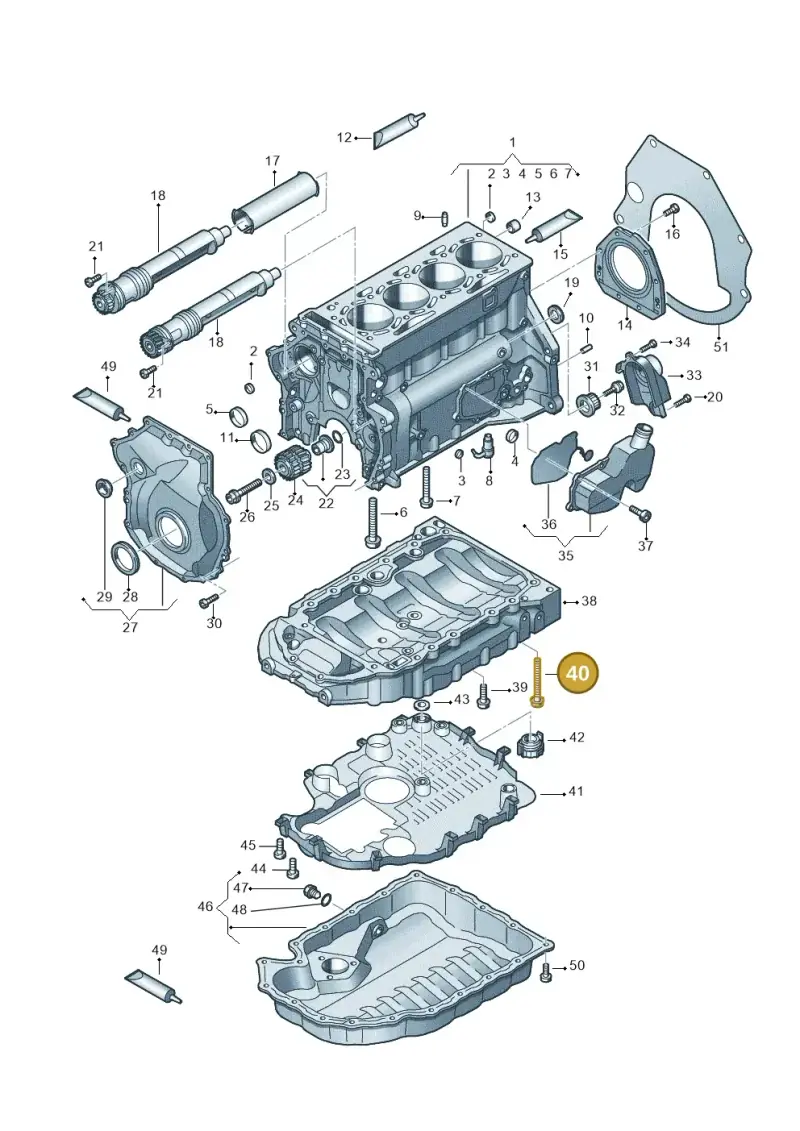 N91050601 — Volkswagen Amarok twin cab (2016-2022) diagram 894103100, position 40