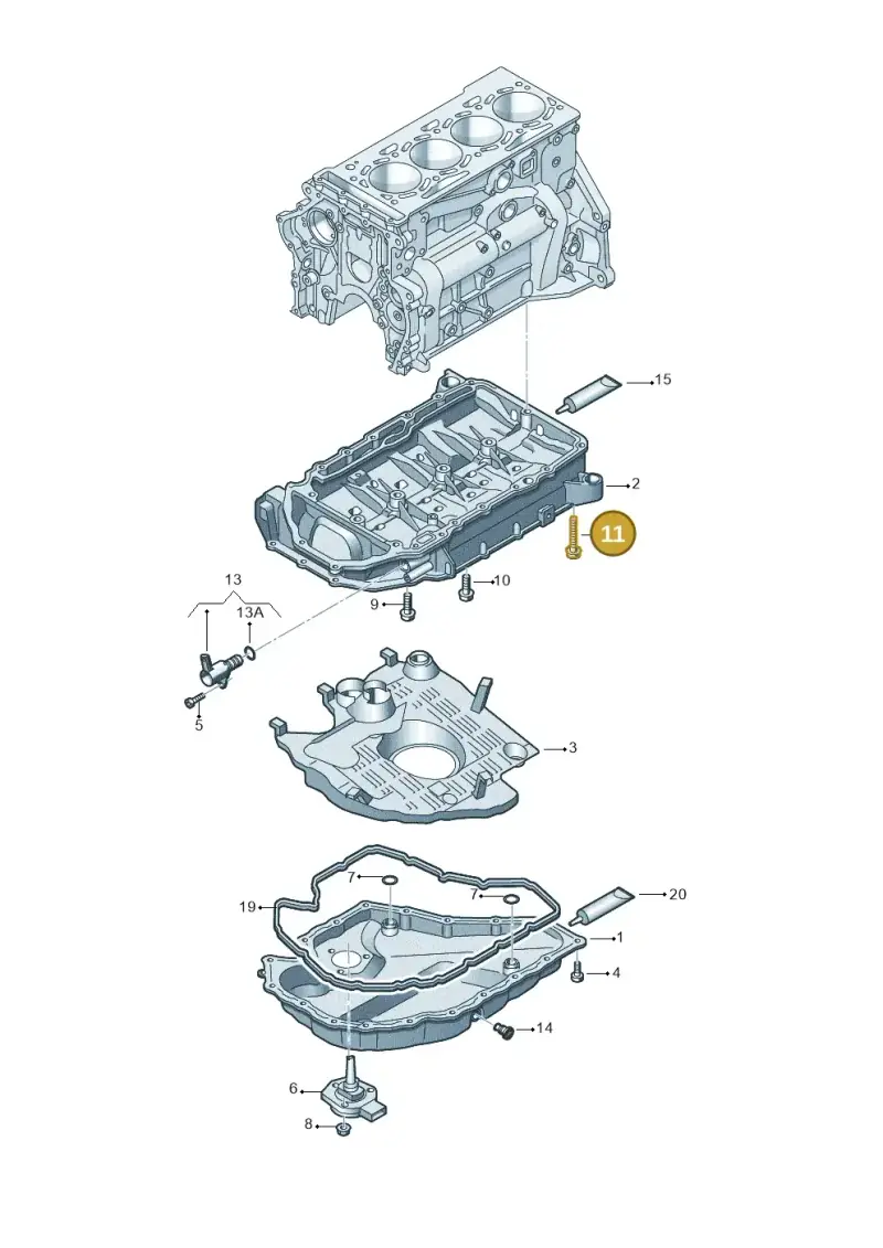 N91050601 — Volkswagen Tiguan 2.0 4Motion (2017-2024) diagram 746103110, position 11