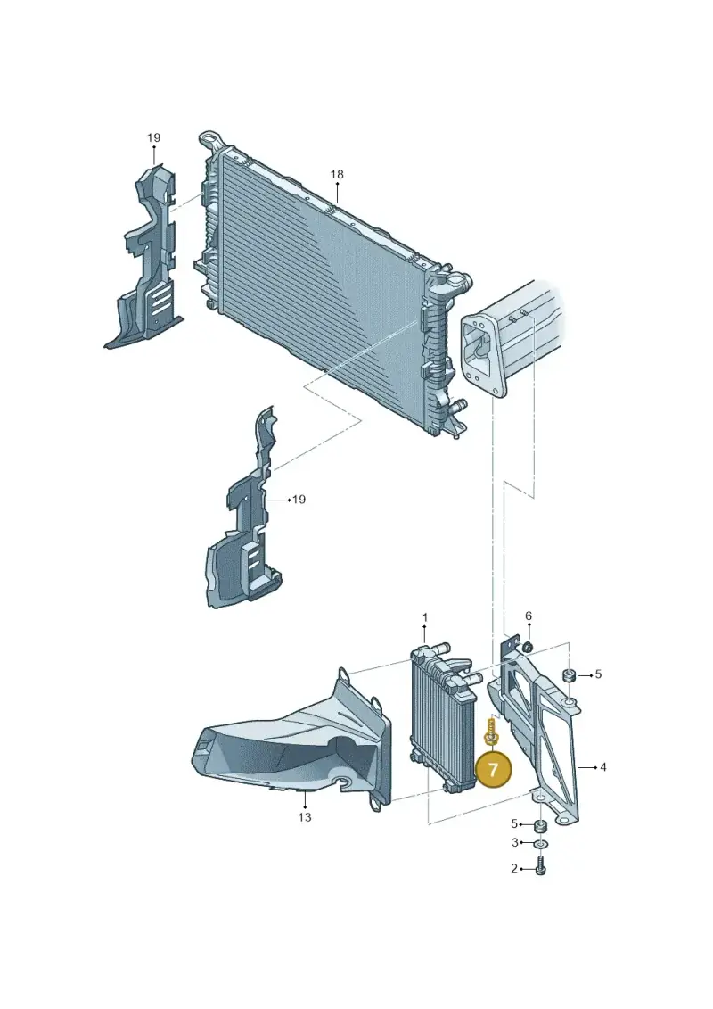 N91050701 — Audi A7 Sportback (2014-2018) diagram 788121740, position 7